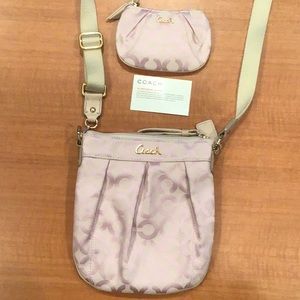 Brand New Coach Pink Crossbody w/Coin Wallet